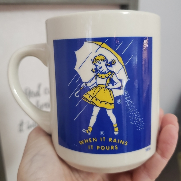 Vintage set of Morton Salt coffee mugs Set of 4 - Picture 6 of 11